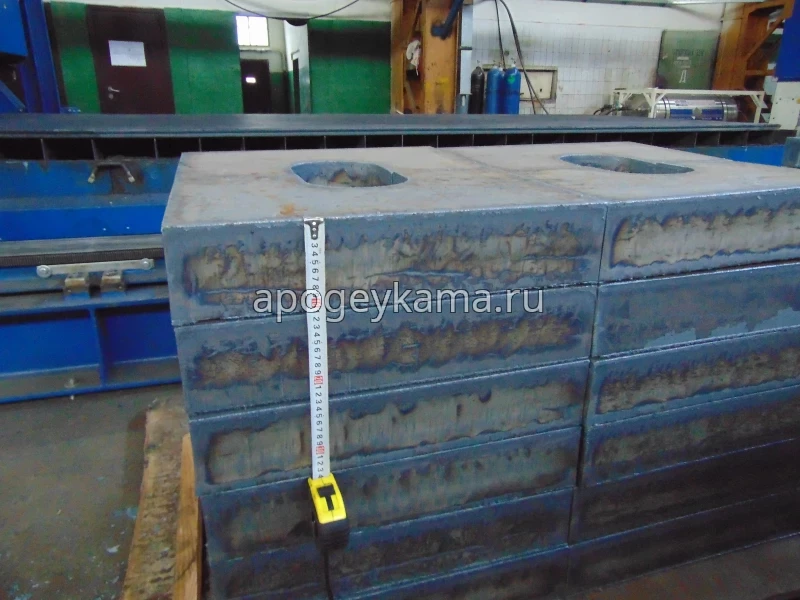 Раскрой стального листа толщиной от 70 мм GR 106